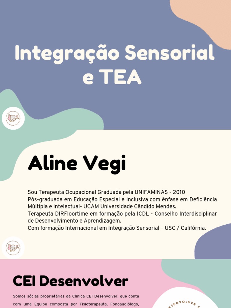 Integração Sensorial e TEA Ok Certo PDF | PDF | Espectro do autismo ...