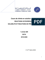 Cours Chimie en Solution PDF