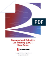 Damaged and Defective Car Tracking (DDCT) User Guide: Last Updated: September 2022