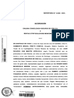 Autorización Chilena Consolidada Seguros de Vida S A A Rentas Strip Boulevard Montemar Spa