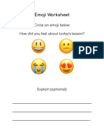 Durs Emoji Worksheet