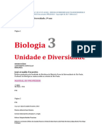 Biologia Unidade e Diversidade, 3 - Ano