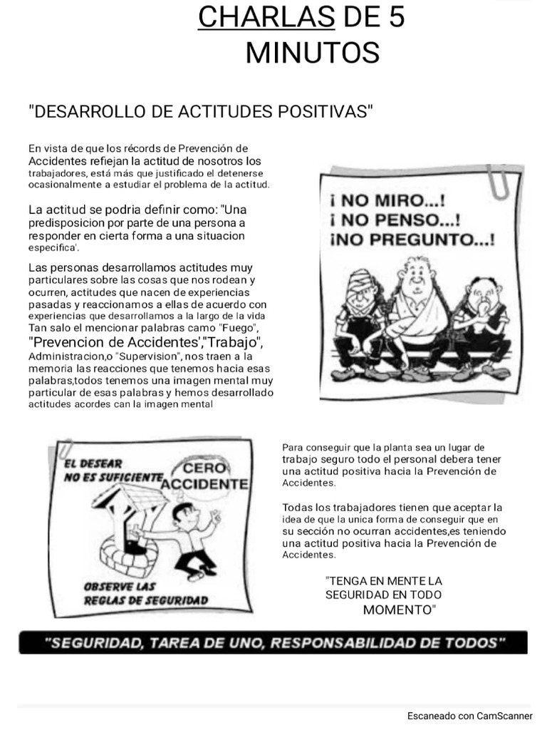 Charla de 5 Minutos | PDF