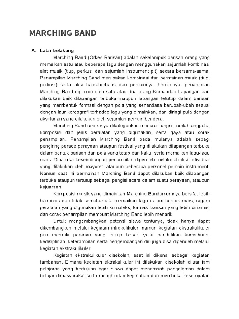 Marching Band | PDF