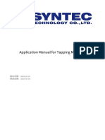 Application Manual For Tapping Machine