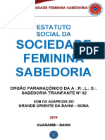 Sociedade Feminina Sabedoria: Estatuto Social Da