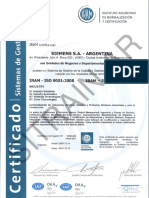 13.2 Certificado IRAM ISO 9001 y 14001 IA DT BT IS 2009-2012