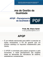 APQP Planejamento Qualidade Produto