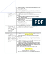 Links For Production Planning and Control