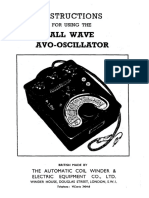 All Wave AVO-Oscillator Instructions