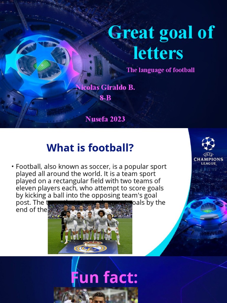 Introduction to Football in English | PDF