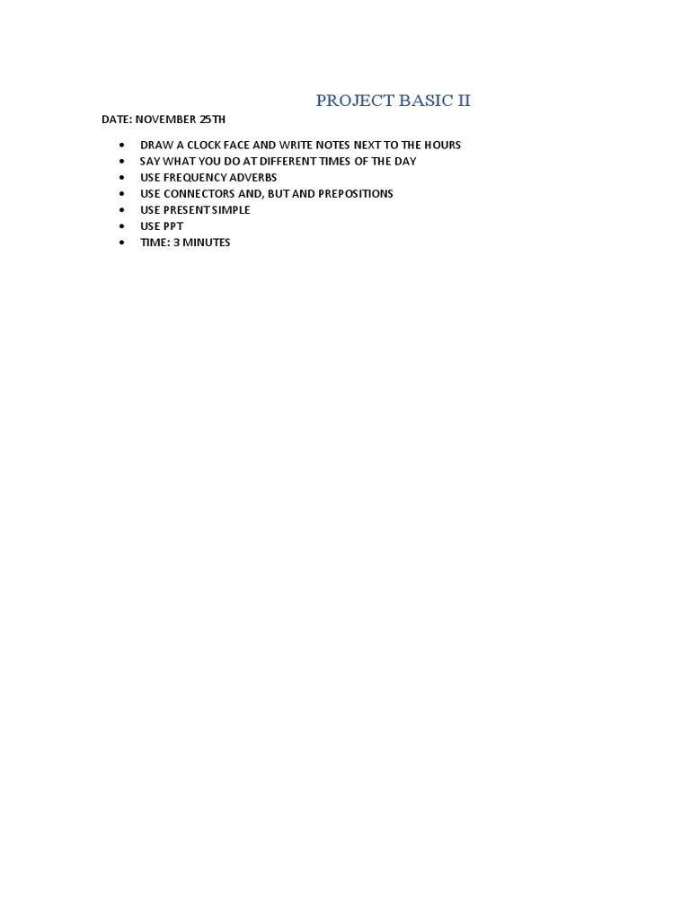 PROJECT BASIC II.docx | PDF