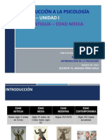 Introducción a la Psicología: Edad Antigua y Edad Media