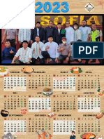 Beige Family Photo 2023 Year Calendar Poster (A3 Document)