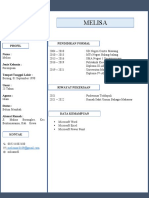 Melisa: Pendidikan Formal Profil