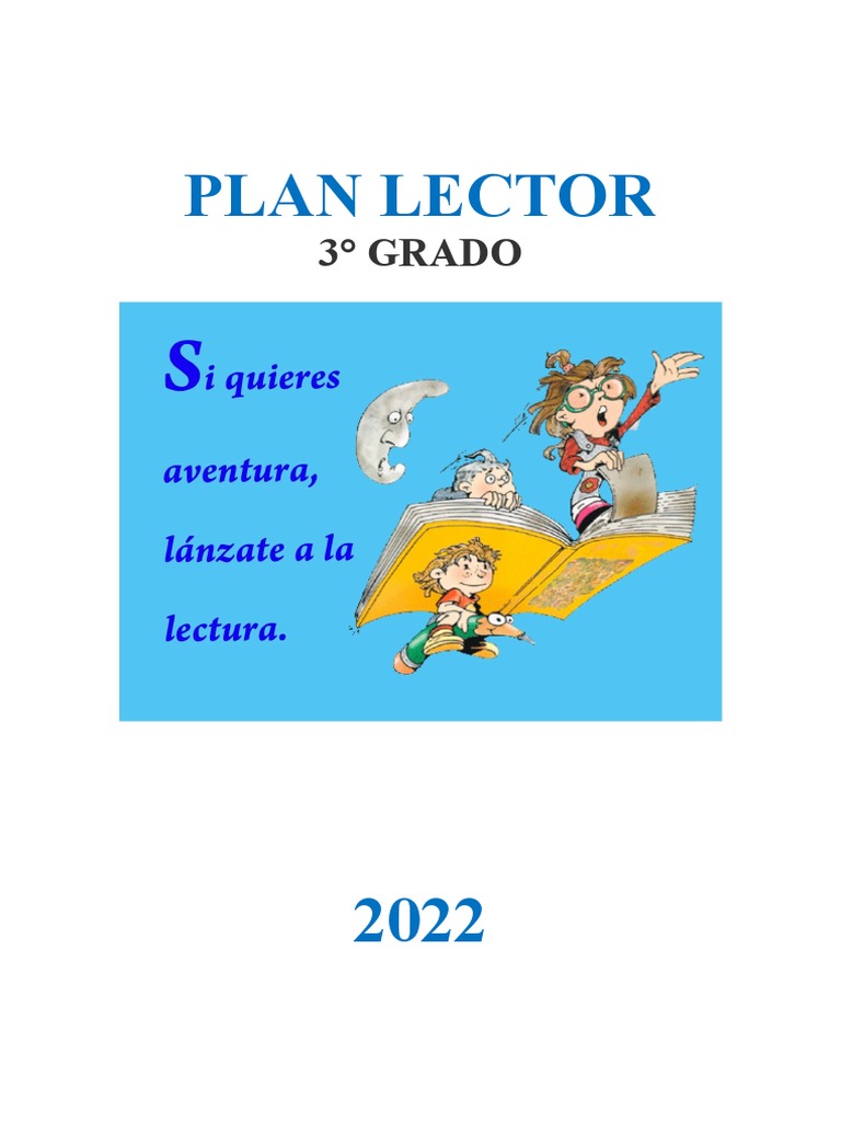Plan Lector 2022 para 3° Grado | PDF | Salón de clases | Educación primaria