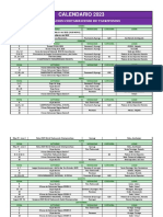 Calendario 2023: Federacion Costarricense de Taekwondo