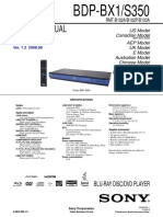 Sony BlueRaybdp-bx1-bdp-s350 Manual de Serviço