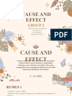 Cause and Effect: Group 3