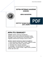Panduan Siakad IAI Tribakti PDF