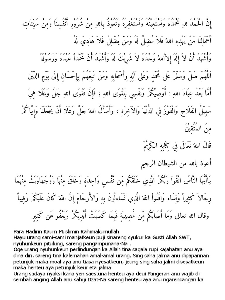 Khutbah Jumat Pdf