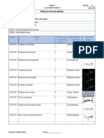 Bitacora de Actividades Primer Parcial