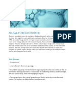 Nasal Foreign Bodies