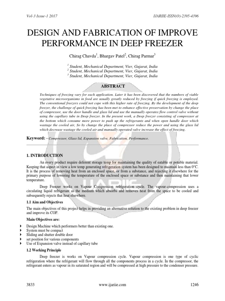 design-and-fabrication-of-improve-performance-in-deep-freezer