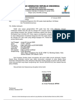 Surat Sosialisasi Diagnosis Dini HIV Pada Anak Dan Bayi Kurang Dari 18 Bulan Dan Penatalaksanaannya