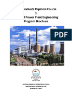 Post Graduate Diploma Course Thermal Power Plant Engineering Program Brochure