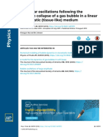 2013-POF-nonlinear Oscillations Following The Rayleigh Collapse of A Gas Bubble in A Linear Viscoelastic Medium