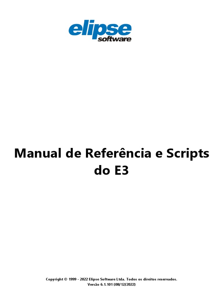 Elipse E3 Scripts | PDF | Janela (informática) | Linguagem de script