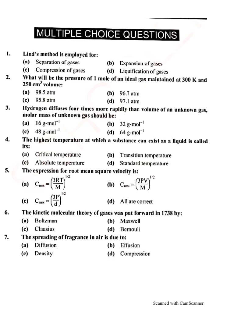 11 Chemistry Chapter 3 | PDF