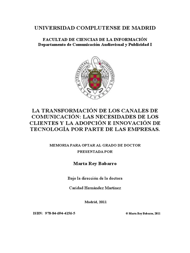 La Transformacion De Los Canales De Comunicacion Pdf Comunicación
