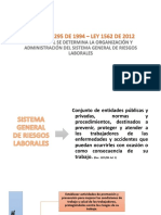 SGRL: Sistema General de Riesgos Laborales