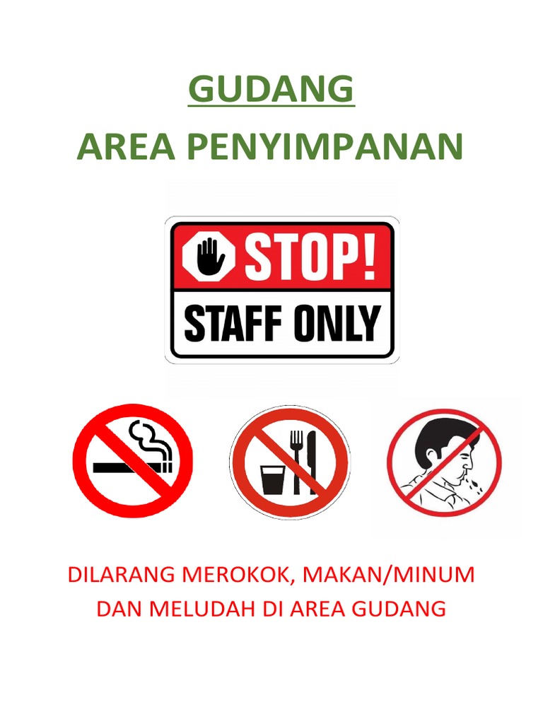 3.31 Tanda Larangan Makan, Minum Dan Meludah | PDF