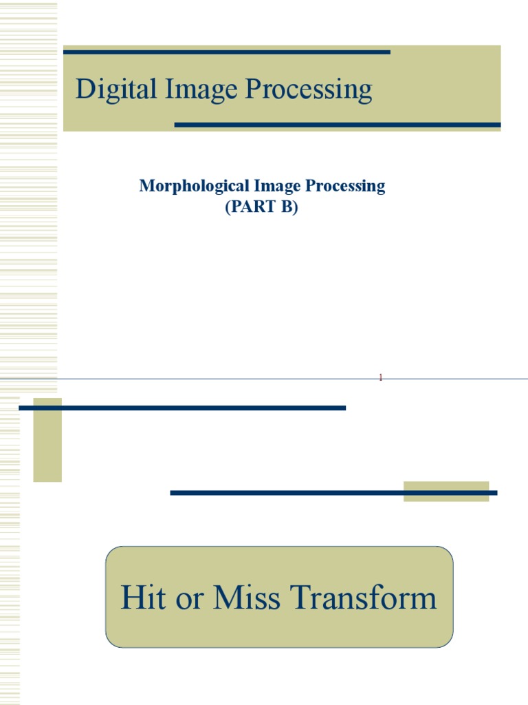 MorphologicalImageProcessingB PDF PDF Multidimensional Signal