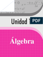 Unidad 1 Álgebra 3ro Solucionario (3ra. Edición)