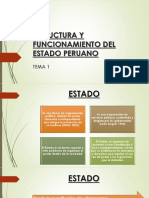 Estructura y funciones del Estado Peruano