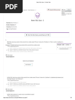 Basic SQL Quiz - 2 Online Test