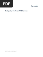 Configuring ProStream CAS Services