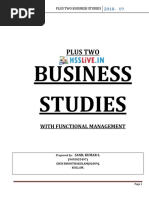 Hsslive XII Business Studies Full Note