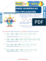 Sucesiones Numéricas Con Multiplicación para Tercer Grado de Primaria PDF