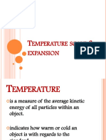 MEASURING TEMPERATURE SCALES & THERMAL EXPANSION