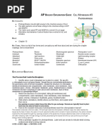 AP Biology Exploration Guide - Cell Metabolism #3