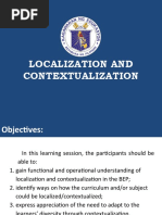 Localization Contextualization of Curriculum