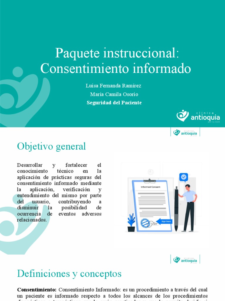 Paquete Instruccional de Consentimiento | PDF | Consentimiento ...