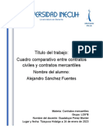 Cuadro Comparativo Contratos Civiles y Mercantiles