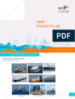 Ship Particulars and Types for Container Terminal Operations