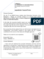 Data Privacy Consent Form for Survey | PDF